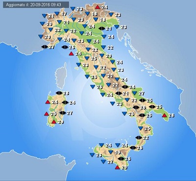 Meteo italia domani e prossimi giorni