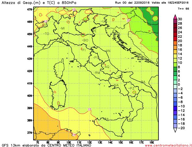 Temperature relativamente miti nei prossimi giorni sull'Italia ma senza eccessi