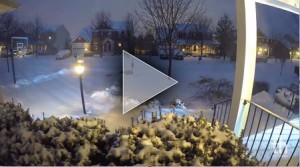 Incredibile tempesta di neve ripresa in time-lapse: 48 ore in un minuto