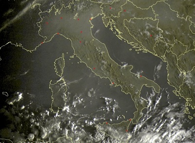 Tempo in atto: ancora instabile tra Calabria meridionale e Sicilia, prevalenza di cieli sereni altrove