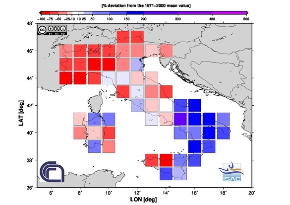 Anomalie di precipitazioni sull'Italia nel mese di settembre 2016 - isac.cnr.it Anomalie di precipitazioni sull'Italia nel mese di settembre 2016 - isac.cnr.it