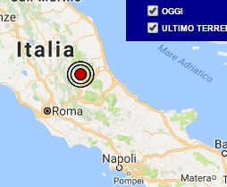 Terremoto oggi Lazio 17 ottobre 2016: scossa M 2.4 ad Amatrice, provincia di Rieti - Dati Ingv Terremoto oggi Lazio 17 ottobre 2016 scossa M 2.4 ad Amatrice, provincia di Rieti - Dati Ingv