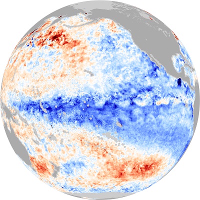 La Niña condizioni sempre neutrali nel Pacifico ma con anomalie negative