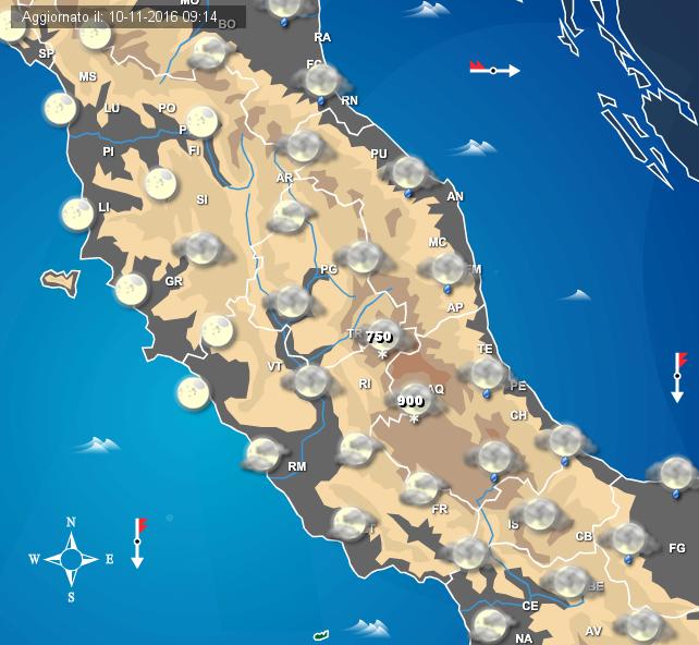 Quota neve in calo nella notte di domani con locali fenomeni fin sotto i 1000 metri Quota neve in calo nella notte di domani con locali fenomeni fin sotto i 1000 metri