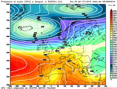 Analisi modelli GFS00Z:  Confermato il peggioramento di sabato, possibile nuovo maltempo al Nord Ovest da lunedì