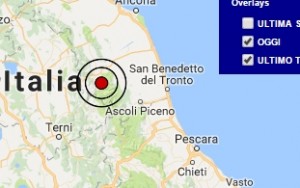 Terremoto oggi Marche 17 novembre 2016 scossa M 3.2 a Fiastra (Macerata) - Dati Ingv