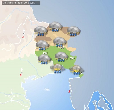 Meteo domani nord est italia