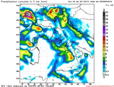 Allerta maltempo, al Nord Ovest rischio nubifragi nei prossimi giorni 20 novembre 2016