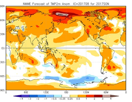 Tendenza meteo autunno 2017, ultime uscite dei modelli climatici - cpc.ncep.noaa.gov Tendenza meteo autunno 2017, ultime uscite dei modelli climatici - cpc.ncep.noaa.gov