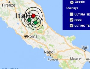 Terremoto oggi Marche 28 novembre 2016 scossa M 3.6 in provincia di Macerata - Dati Ingv ora