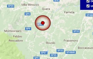 Terremoto oggi Emilia Romagna 9-12-2016 scossa M 4.0 in provincia di Reggio Emilia - Dati Ingv ora