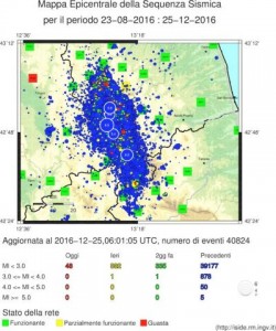 Sisma Italia centrale, altre due scosse avvertite nel pomeriggio di oggi 25 dicembre 2016, paura e apprensione tra i paesi più colpiti dalla sequenza sismica