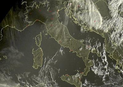 Tempo in atto: temperature in calo sull' Italia e un po' di instabilità sul medio-basso versante Adriatico