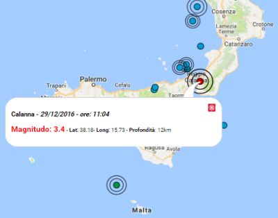 Sisma in Calabria, scossa avvertita nitidamente in provincia di Reggio poco fa: l’area colpita risulta ad alto rischio sismico 29 dicembre 2016 
