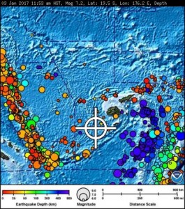 Violenta scossa di terremoto nell’Oceano Pacifico, allarme tsunami preliminare 3 gennaio 2017 