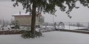 Neve a Monreale, nella città di Palermo quest'oggi. Fonte: Giornale di Sicilia.