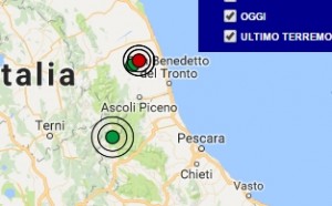 Terremoto oggi Abruzzo 16 gennaio 2017 scossa M 2.8 provincia di L'Aquila - Dati Ingv ora