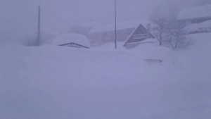 Incredibile accumulo di neve a Passolanciano , Chieti. Foto di: Simone Pace via Passolanciano Majelletta