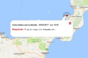 Terremoto oggi, le scosse registrate lunedì 20-02-2017