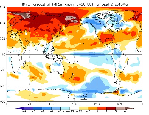 Tendenza meteo Marzo 2018 - cpc.ncep.noaa.gov