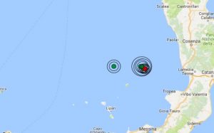 Terremoto oggi 9 marzo 2017, diverse scosse registrate nel tardo pomeriggio di fronte alla costa della Calabria