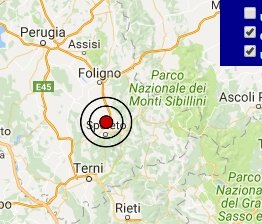 Terremoto oggi Umbria