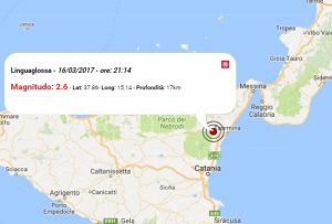 Terremoto oggi Sicilia, le scosse registrate oggi, giovedì 16 marzo 2017