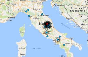 Terremoto oggi Italia, le scosse registrate in giornata
