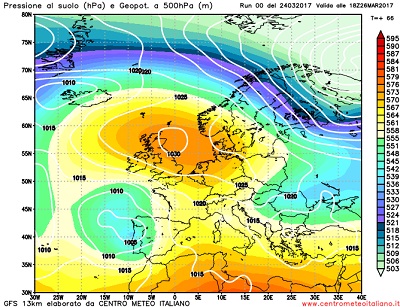 Analisi modelli 00z: tempo instabile al centro-nord nel fine settimana, a seguire rapido calo delle temperature sull'Italia