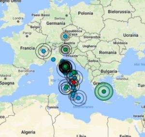 Serie di sismi avvertiti in molte regioni da Nord a Sud: trema senza sosta la Penisola italiana anche nella giornata odierna 24 marzo 2017