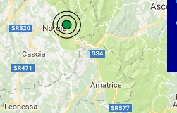Terremoto oggi Umbria 