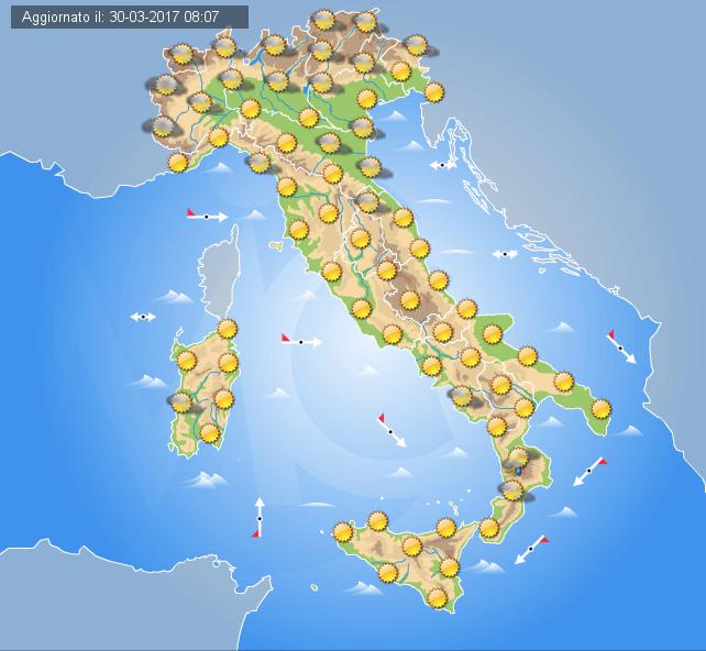 Previsioni Meteo Domani 31 Marzo 2017