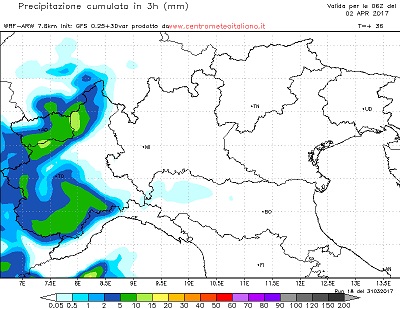 Precipitazioni attese fra questa sera e la mattinata di domani in Piemonte, con i fenomeni maggiori che tenderanno a concentrarsi nell'area occidentale della regione.