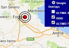 Terremoto oggi Puglia