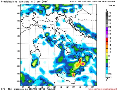 Precipitazioni attese sulle regioni centro meridionali nella giornata di domani, ove si prevede una prosecuzione della fase di Maltempo.