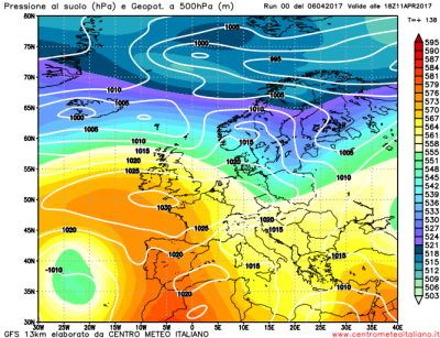 Analisi modelli 00Z: bel tempo e sole prevalente nel week end, ancora incerta la prossima settimana 6 aprile 2017