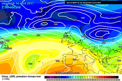 Situazione volta verso l'arrivo di correnti più instabili nordoccidentali confermata anche dall'aggiornamento del modello Europeo ECMWF00z.