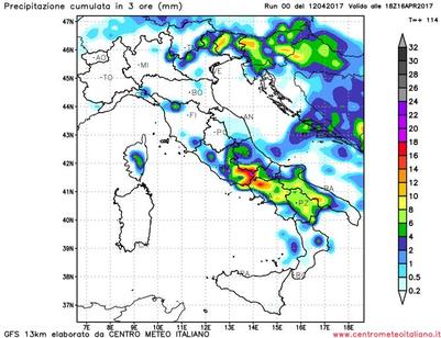 Previsioni meteo Pasqua 2017 in Italia - Temporali anche intensi nel pomeriggio, tempo migliore per Pasquetta.