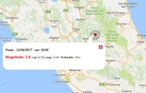 Terremoto oggi, scossa M 2.8 a Rieti, nel Lazio
