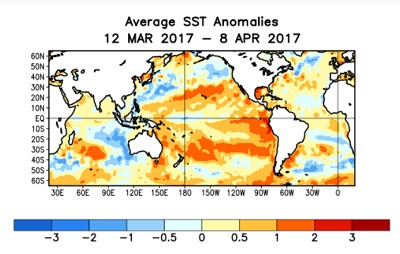 El Niño dopo un periodo neutrale, atteso un suo sviluppo a partire dal prossimo autunno