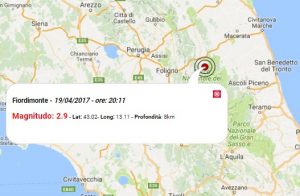 Terremoto oggi, in serata scossa M 2.9 nelle Marche