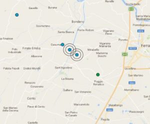 Sisma, apprensione in Emilia dopo le scosse: analisi degli eventi e tettonica dell’area. Si tratta della parte più orientale della sequenza del 2012