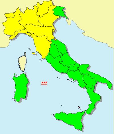Maltempo, il nuovo avviso fenomeni intensi dell’Aeronautica Militare: codice giallo per 8 regioni italiane 2 maggio 2017 