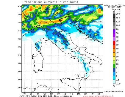 Peggioramento in arrivo con piogge e temporali soprattutto al Nord e parte del Centro Italia, fenomeni più intensi su Piemonte, Lombardia e Veneto.
