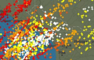 Maltempo in atto, intense scariche elettriche colpiscono Liguria e Toscana: la situazione in tempo reale 6 maggio 2017