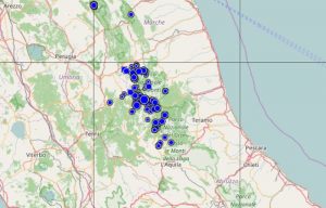 Sisma, la terra non smette di tremare al Centro: altre 100 scosse dalla mezzanotte : tutti i dati ufficiali diffusi dall’Ingv 10 maggio 2017