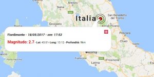 Terremoto oggi, scossa M 2.7 nelle Marche