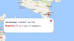 Terremoto oggi, scossa M 2.7 in Sicilia