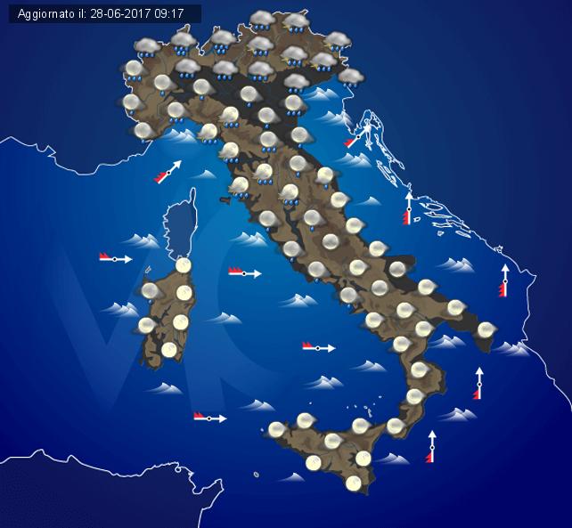 Condizioni di allerta meteo nelle prossime ore per Lombardia, Vento, Friuli, Liguria e Toscana.