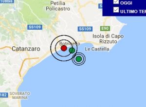 Terremoto oggi Calabria 6 luglio 2017, scossa M 3.6 provincia di Catanzaro - Dati Ingv
